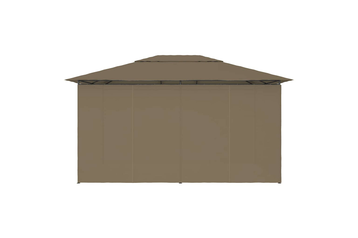 Vidaxl 312232 Garden Marquee With Curtains 4x3 M Taupe 180 G/mâ²-5