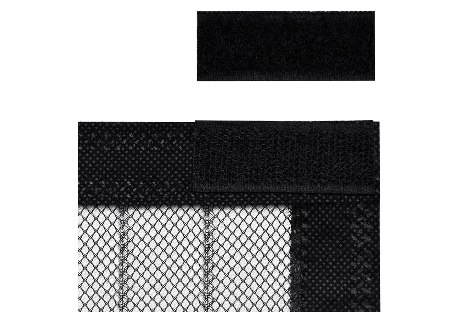 vidaXL 314687 Insect Door Curtains 2 Pcs With Magnet Blocks Black 220x100cm-7