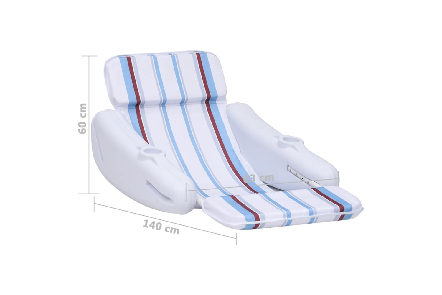 vidaXL 313993 Pool Floating Chair 140x83x60cm-7