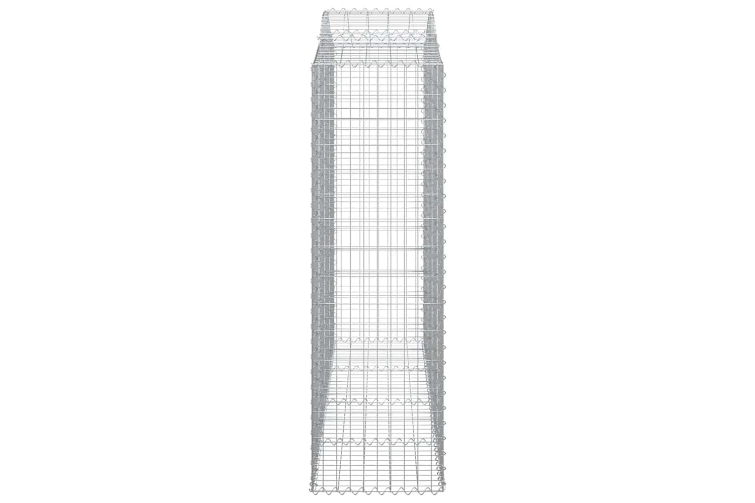 vidaXL 153398 Arched Gabion Basket 200x50x160/180cm Galvanised Iron-3