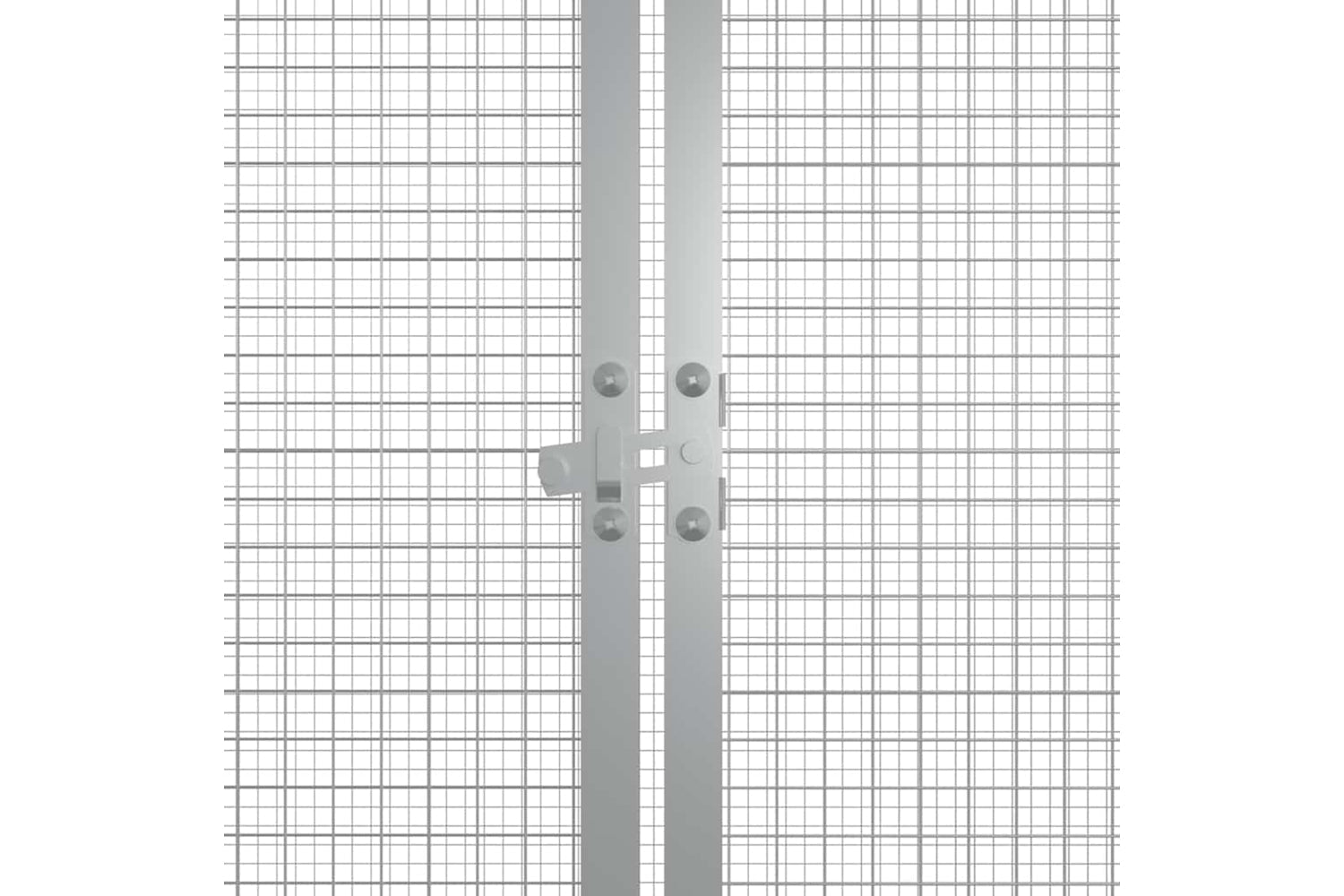 Vidaxl Chicken Cage Grey 200x91x100 Cm Galvanised Steel-5