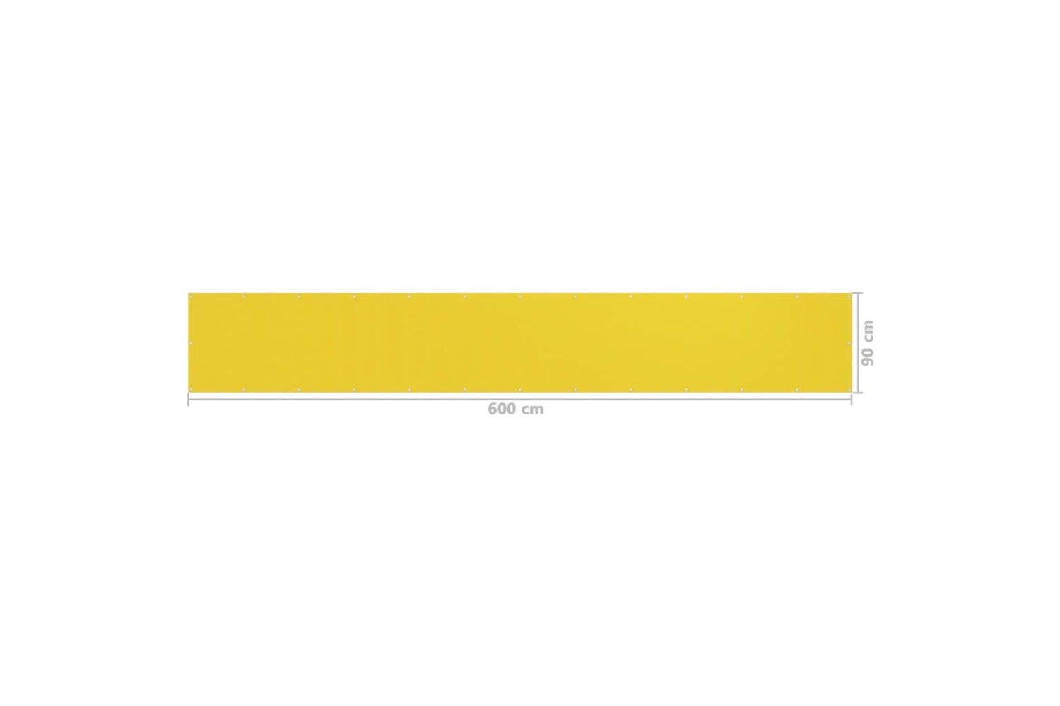 vidaXL 310999 Balcony Screen Yellow 90x600cm Hdpe-5