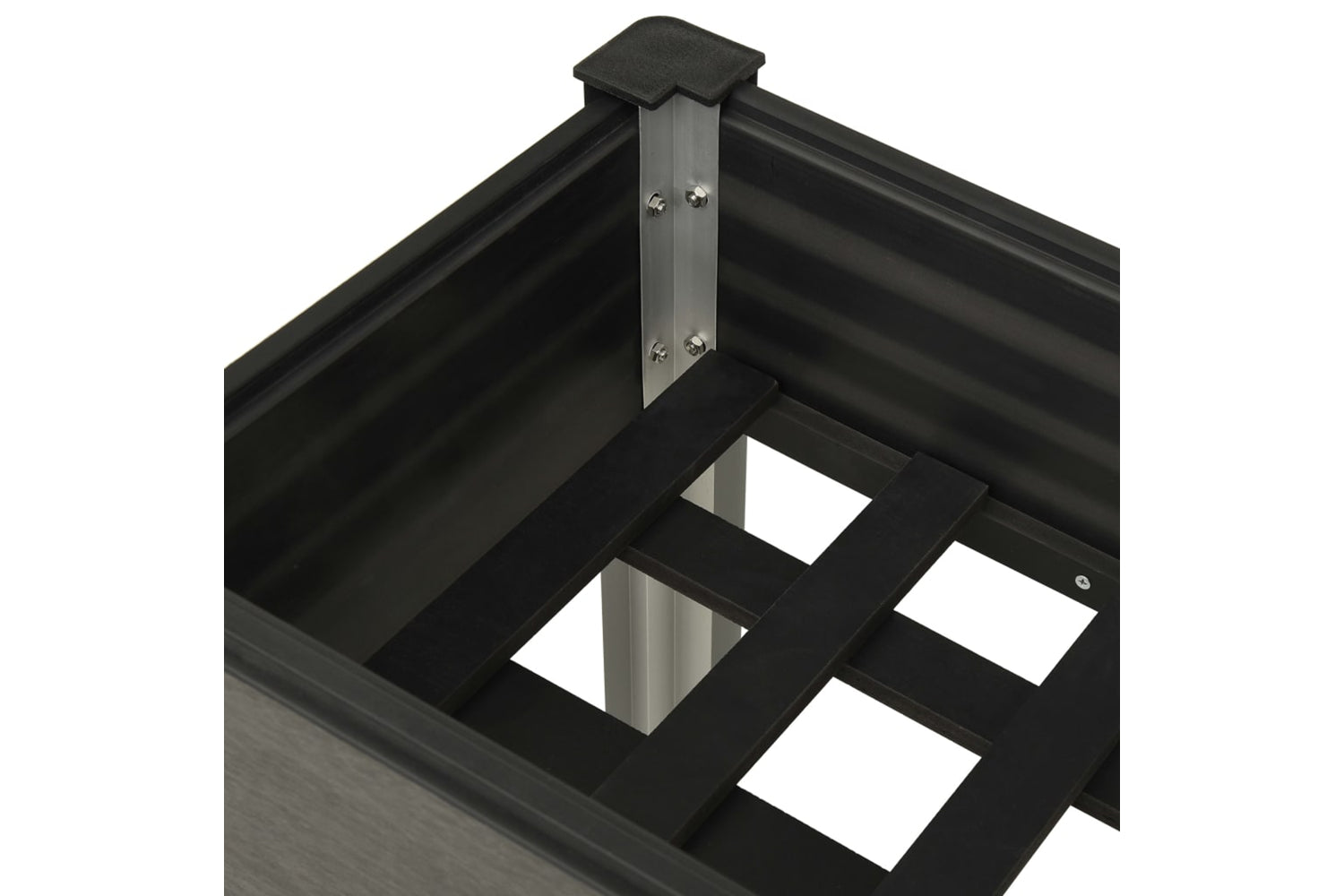 vidaXL 149010 Garden Raised Bed 75x40x75cm Wpc Grey-5