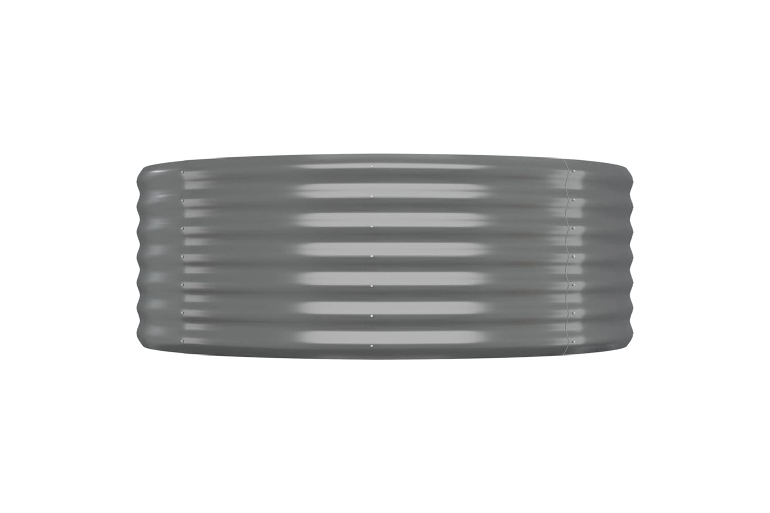 vidaXL 318999 Garden Raised Bed Powder-coated Steel 322x100x36cm Grey-3