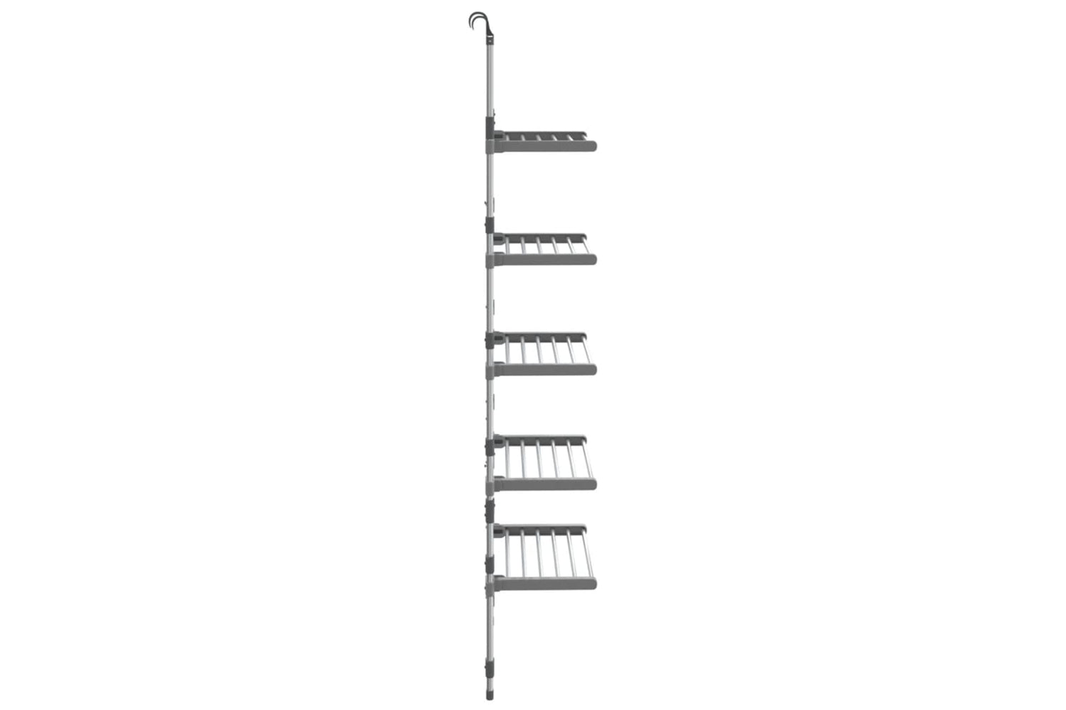 Vidaxl 344384 5-tier Hanging Laundry Drying Rack Aluminium-3
