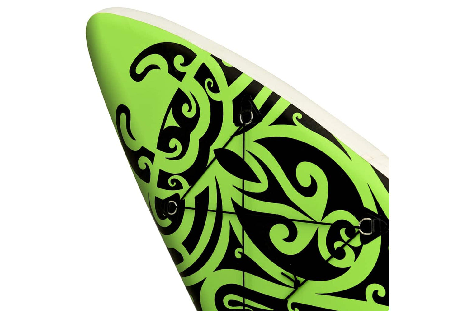Vidaxl Inflatable Stand Up Paddleboard Set 305x76x15 Cm Green-9