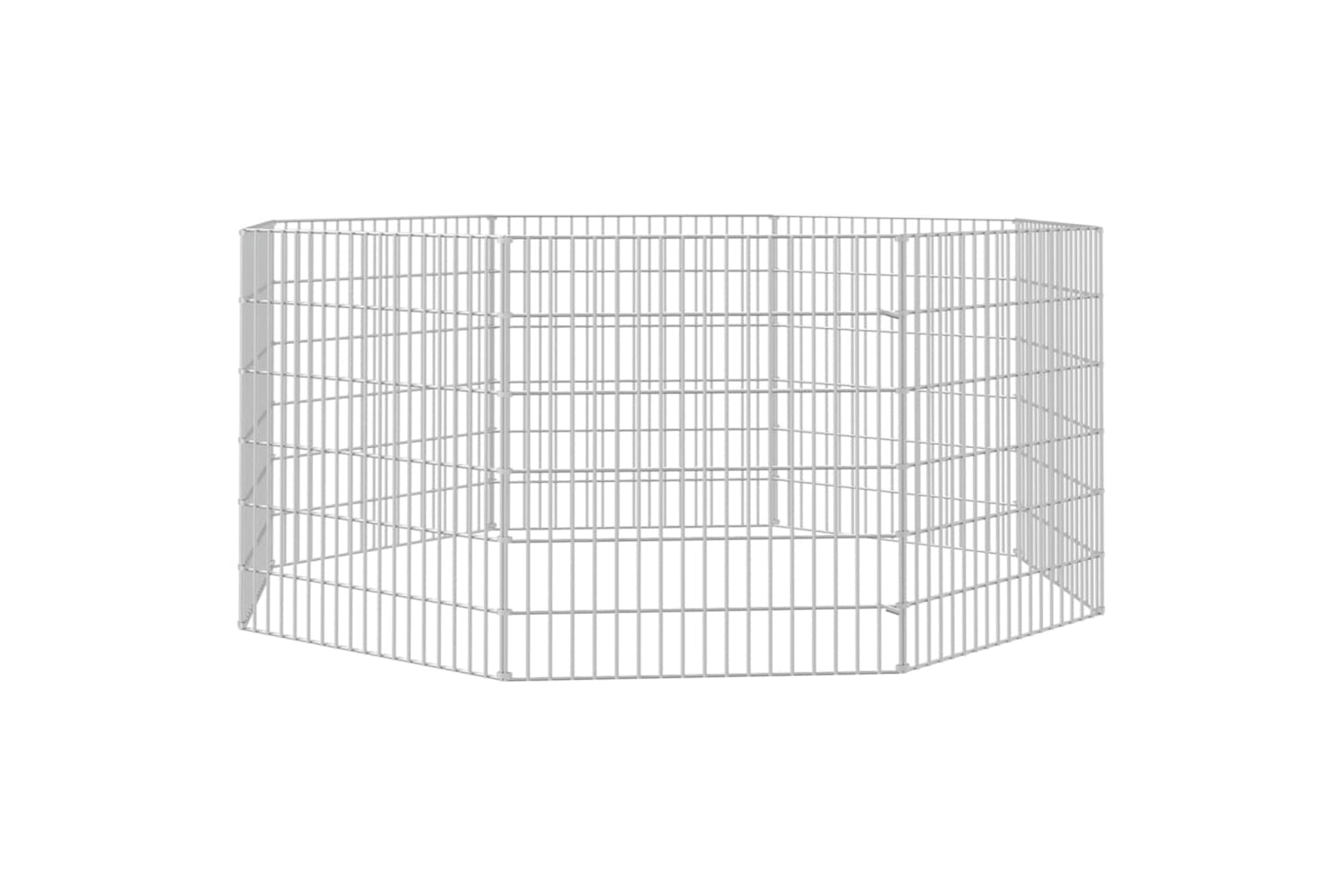 Vidaxl Free Range Animal Enclosure 8-panel 54x60 Cm Galvanised Iron-3