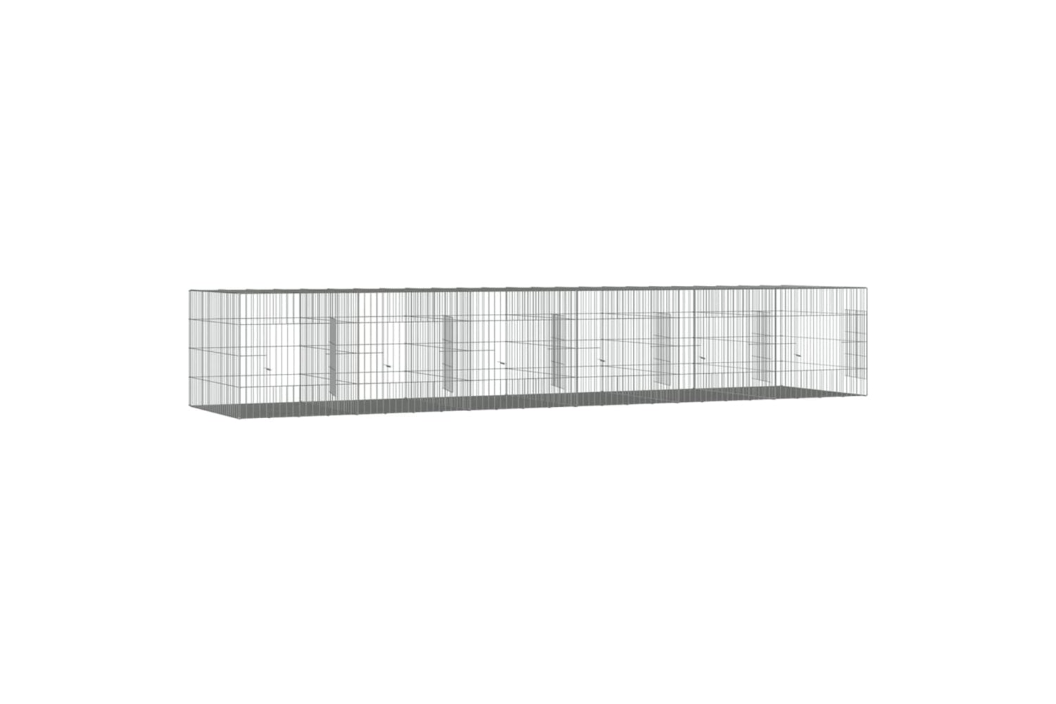 vidaXL 171572 6-panel Rabbit Cage 327x79x54cm Galvanised Iron-3