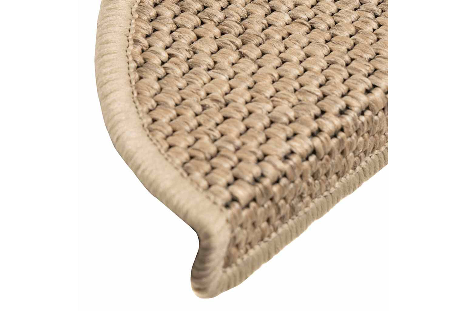 vidaXL 326867 Stair Mats Self-adhesive Sisal-look 15 Pcs 56x17x3cm Sand-7