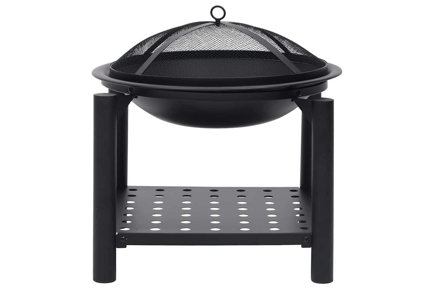 Vidaxl 313639 Fire Pit With Poker 54x54x55 Cm Steel-3