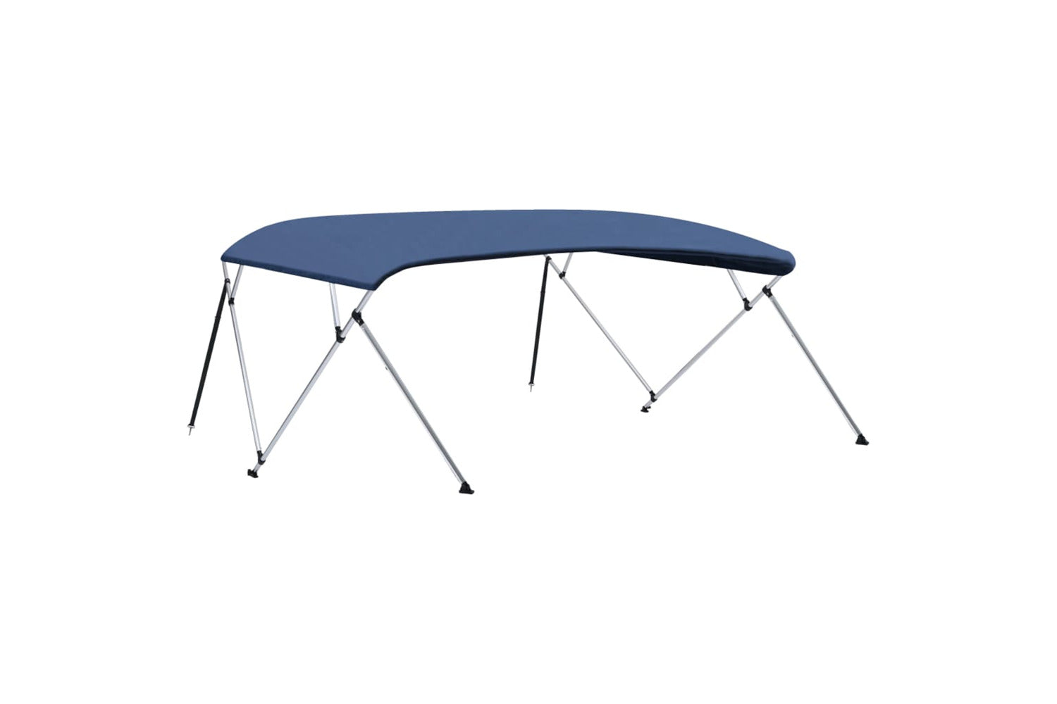vidaXL 93141 4 Bow Bimini Top Navy Blue 243x(230-244)x137cm-4