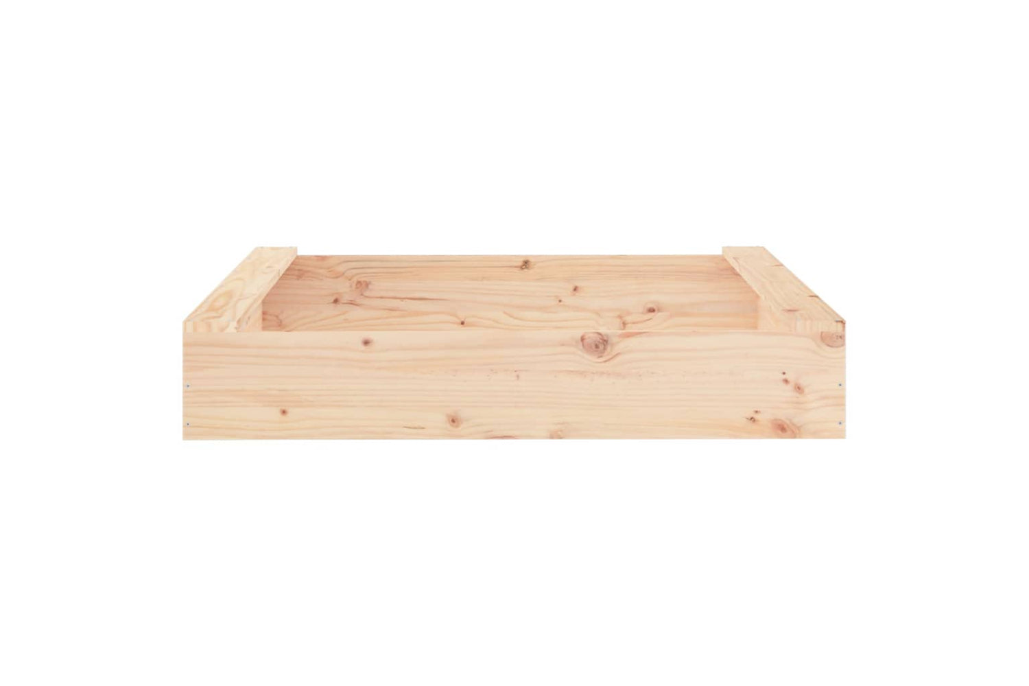 vidaXL 825030 Sandbox With Seats Square Solid Wood Pine-3