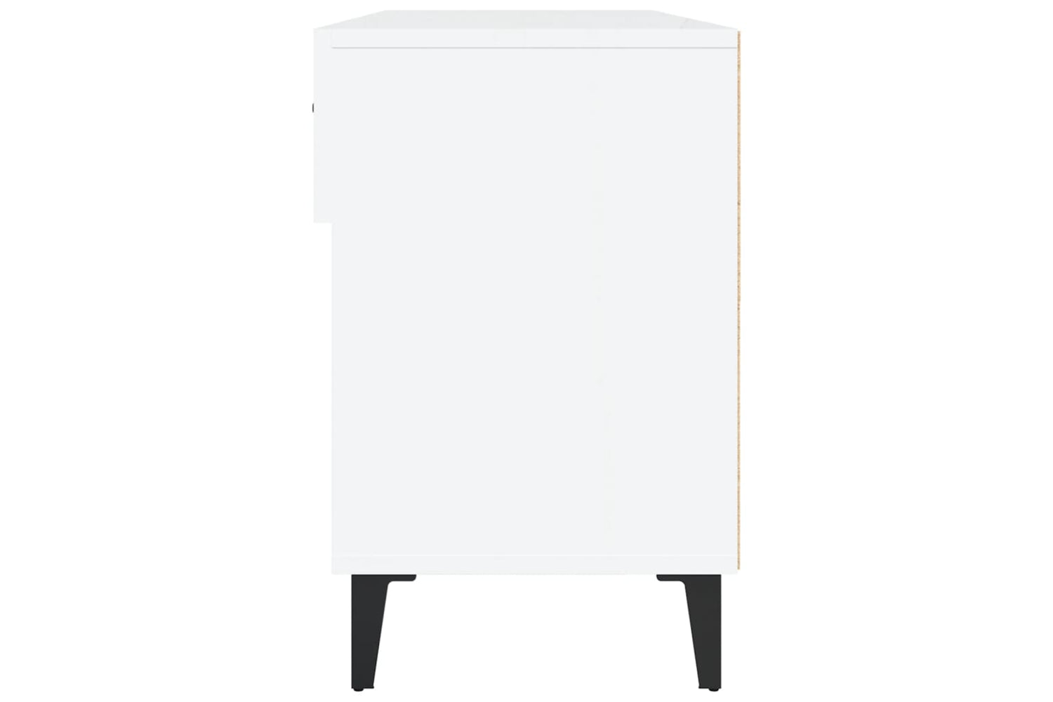 vidaXL 812831 Shoe Cabinet High Gloss White 102x35x55cm Engineered Wood-6