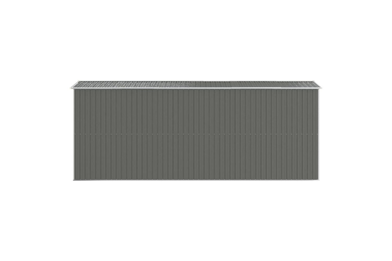 vidaXL 3147442 Garden Shed Light Grey 192x523x223cm Galvanised Steel-4
