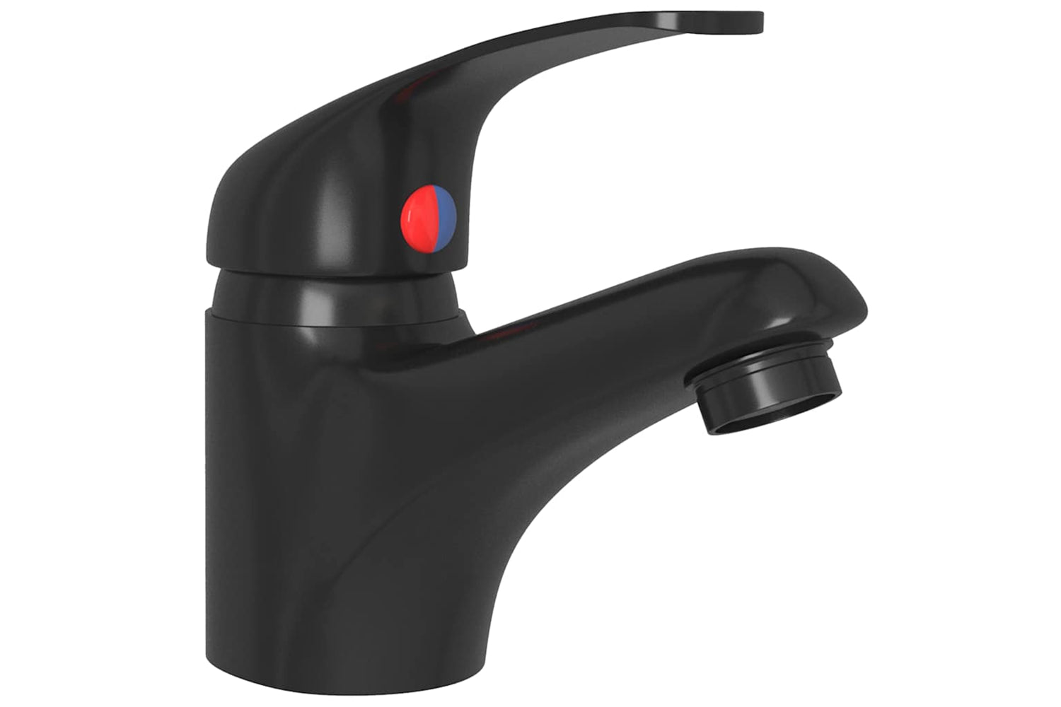 vidaXL 149080 Basin Mixer Tap Black 13x10cm-2