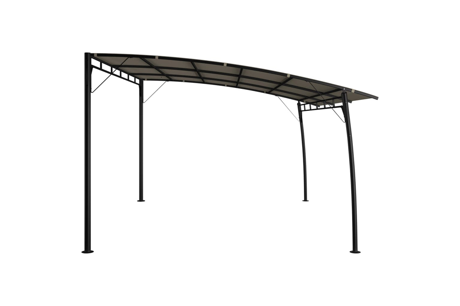 Vidaxl 312255 Garden Sunshade Awning 4x3x2.55 M Taupe-4