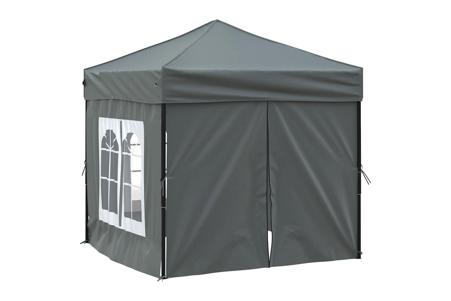 Vidaxl 93502 Folding Party Tent With Sidewalls Anthracite 2x2 M-3