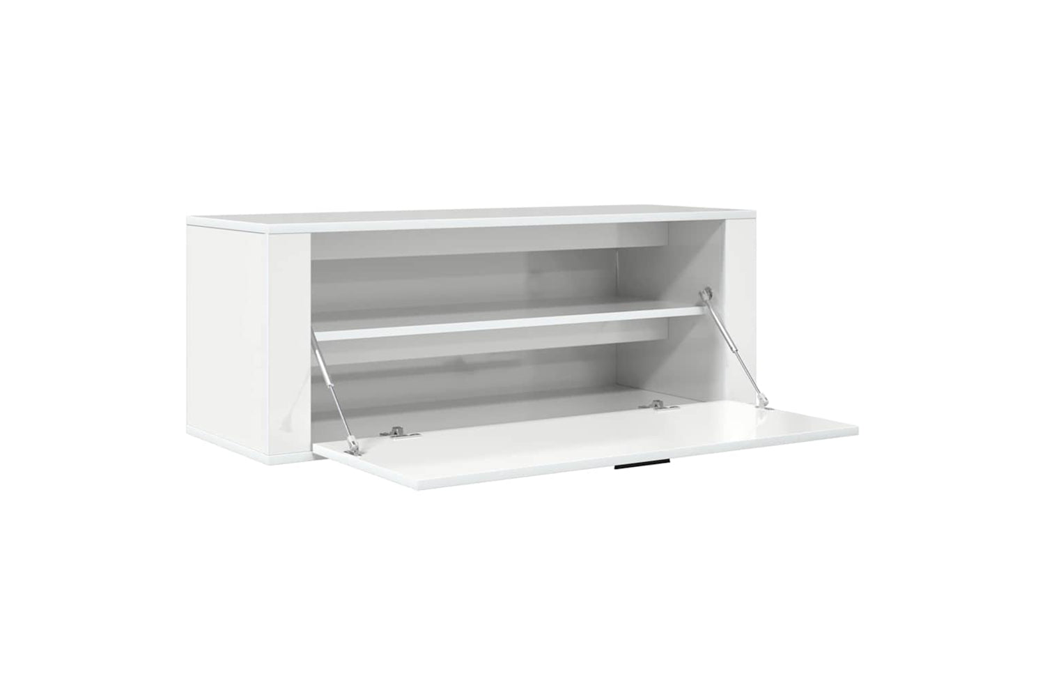 vidaXL 821022 Wall Shoe Cabinet High Gloss White 100x35x38cm Engineered Wood-5