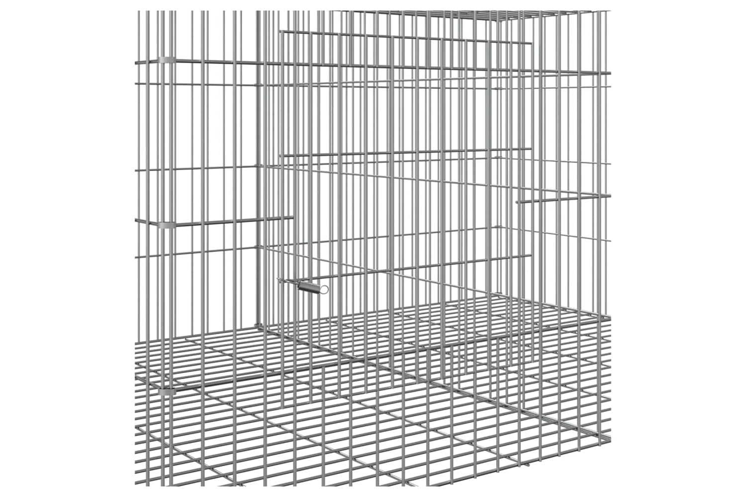 vidaXL 171568 2-panel Rabbit Cage 110x79x54cm Galvanised Iron-5