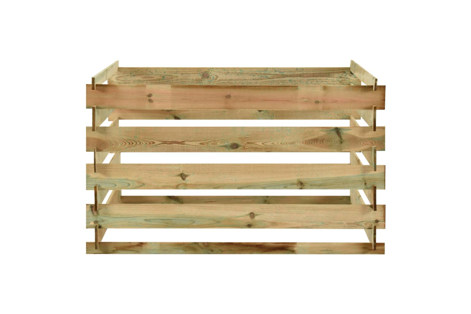 vidaXL 316060 Slatted Garden Composter 120x120x70cm Impregnated Pinewood-2