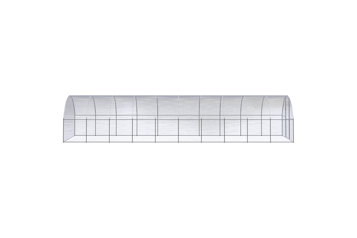 Vidaxl 3095467 Outdoor Chicken Coop 3x10x2 M Galvanised Steel-3