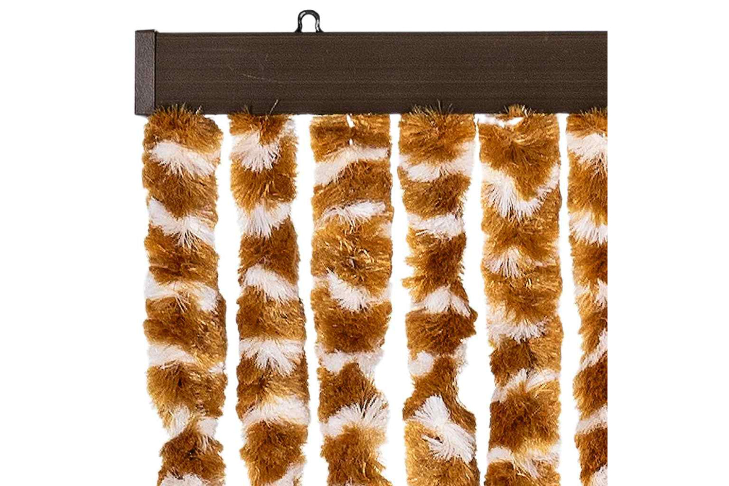 vidaXL Insect Curtain Ochre And White 56x185cm Chenille-3