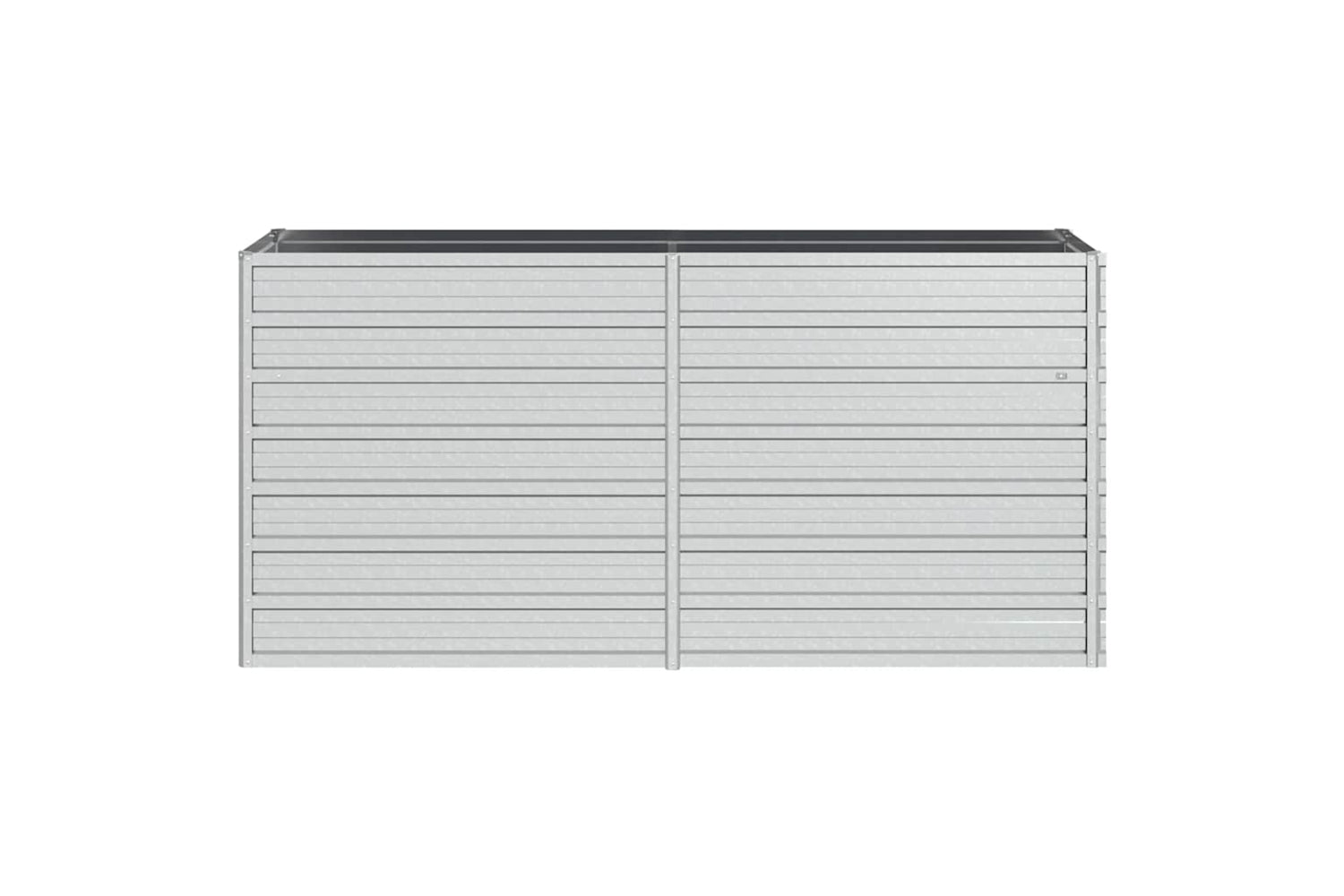 Vidaxl Garden Raised Bed 160x40x77 Cm Galvanized Steel Silver-3