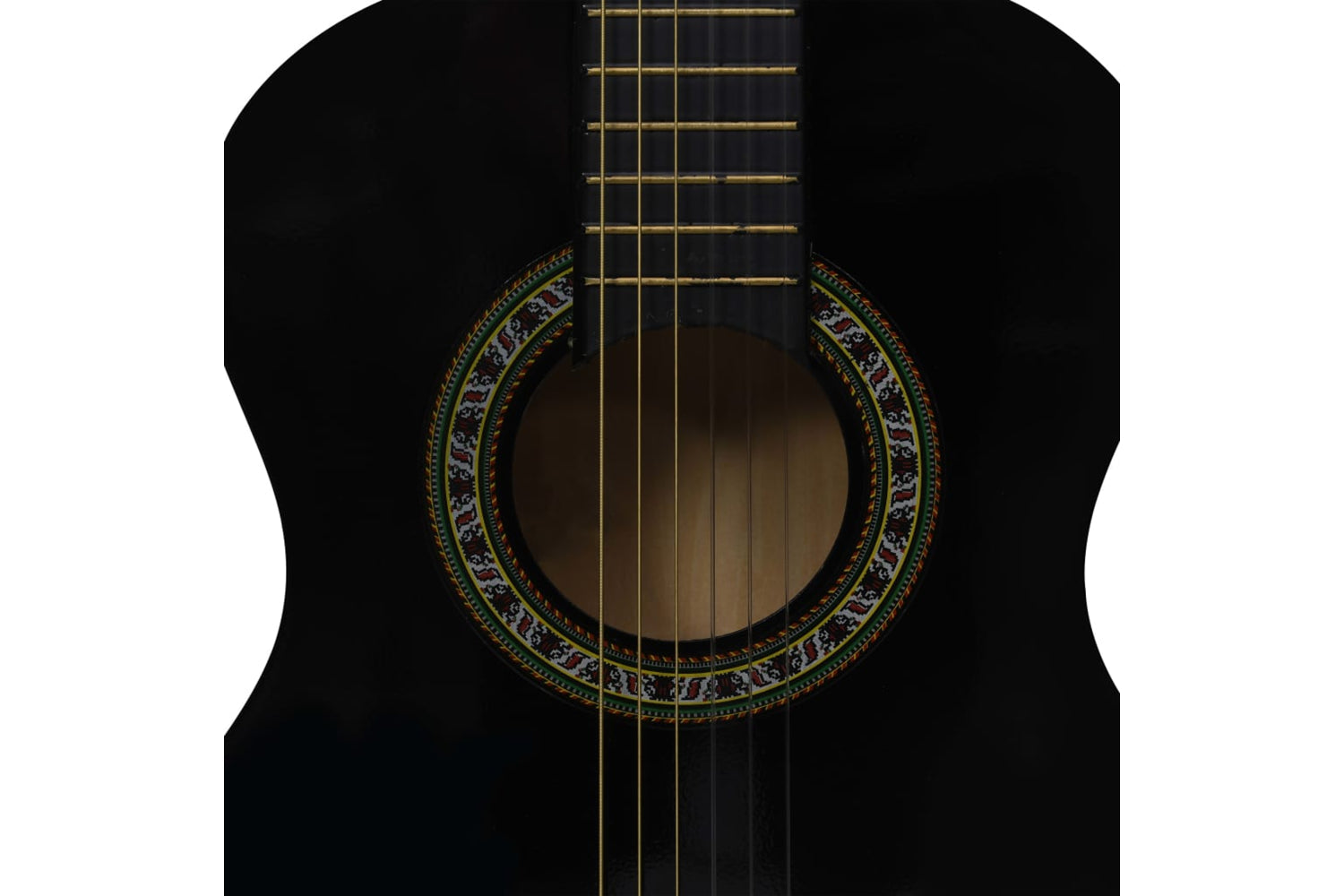 vidaXL 3055604 Classical Guitar For Beginner And Kid With Bag Black 1/2 34"-6