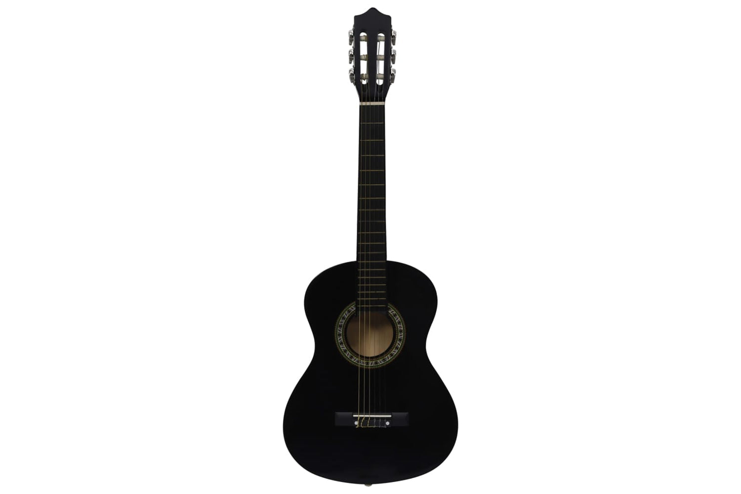 vidaXL 3055604 Classical Guitar For Beginner And Kid With Bag Black 1/2 34"-3