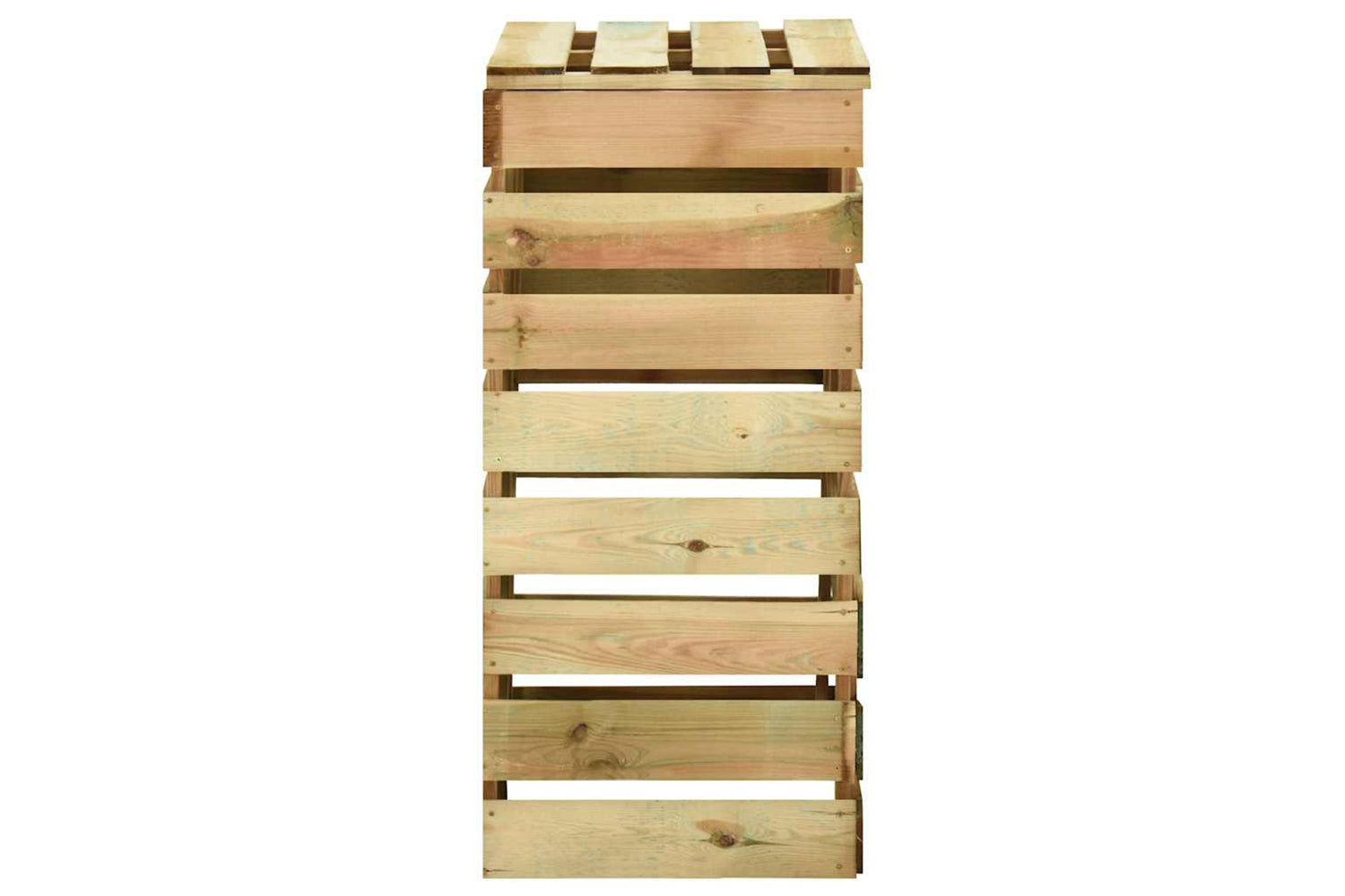 vidaXL 3078136 Slatted Garden Composter 2pcs 80x50x100cm Impregnated Pinewood-5