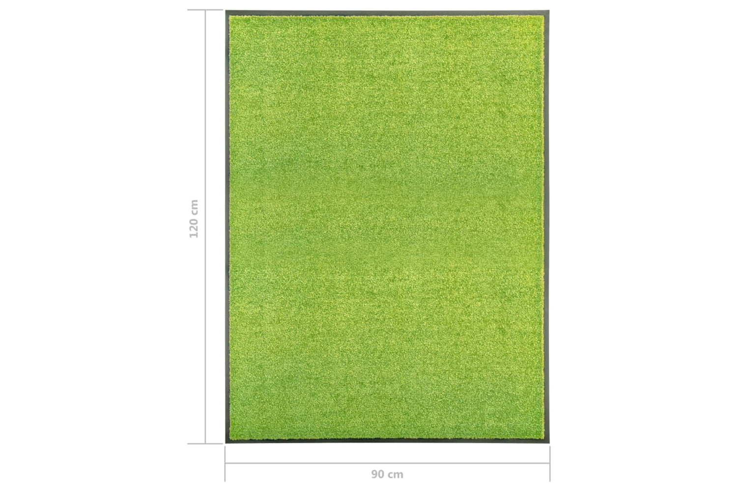 vidaXL 323430 Doormat Washable Green 90x120cm-6