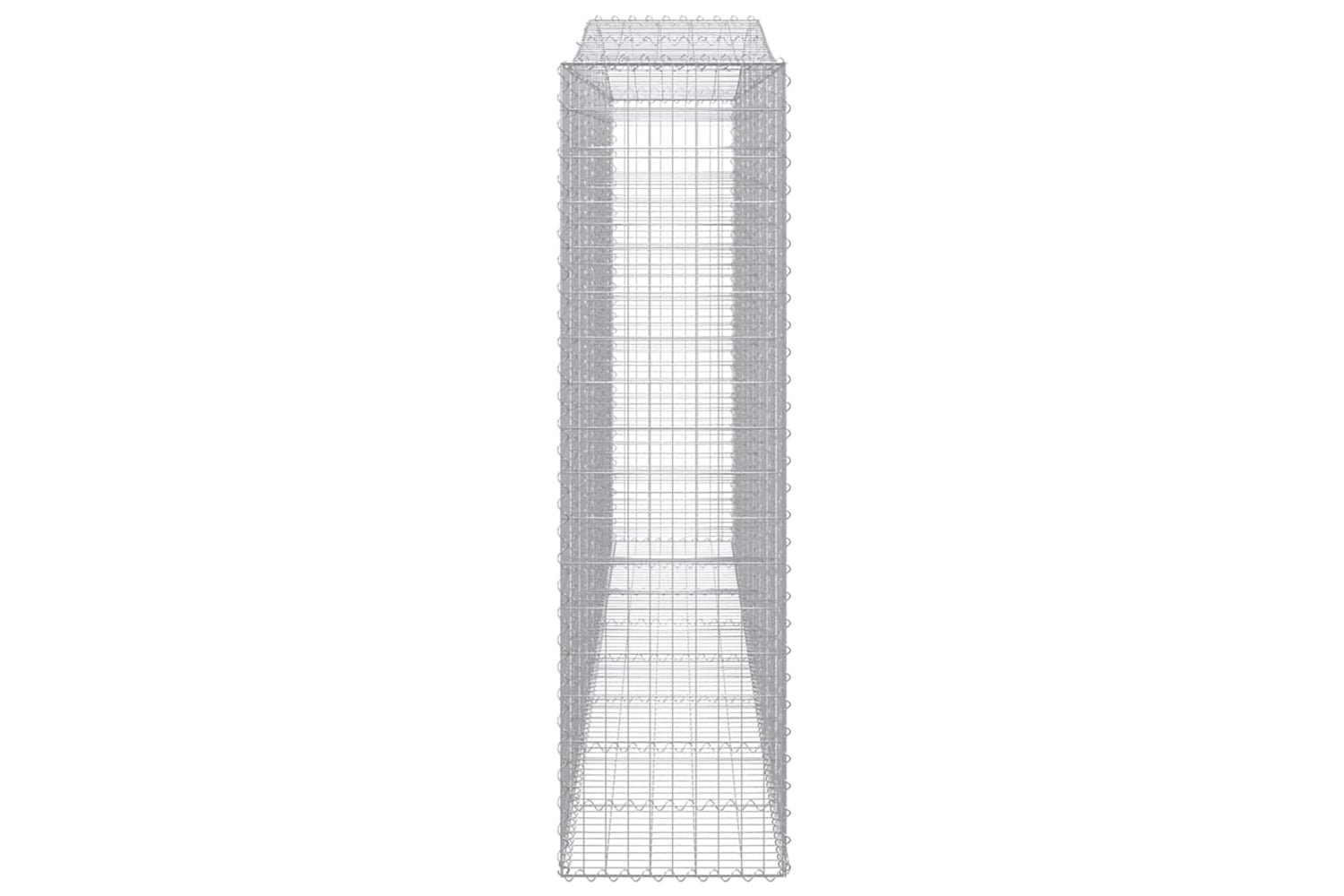 vidaXL 153419 Arched Gabion Basket 400x50x180/200cm Galvanised Iron-3