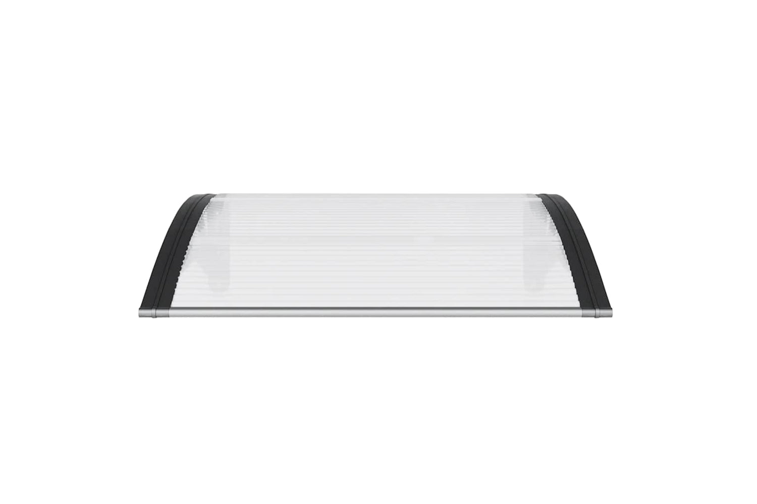 vidaXL 153588 Door Canopy Black And Transparent 100x80cm Polycarbonate-3