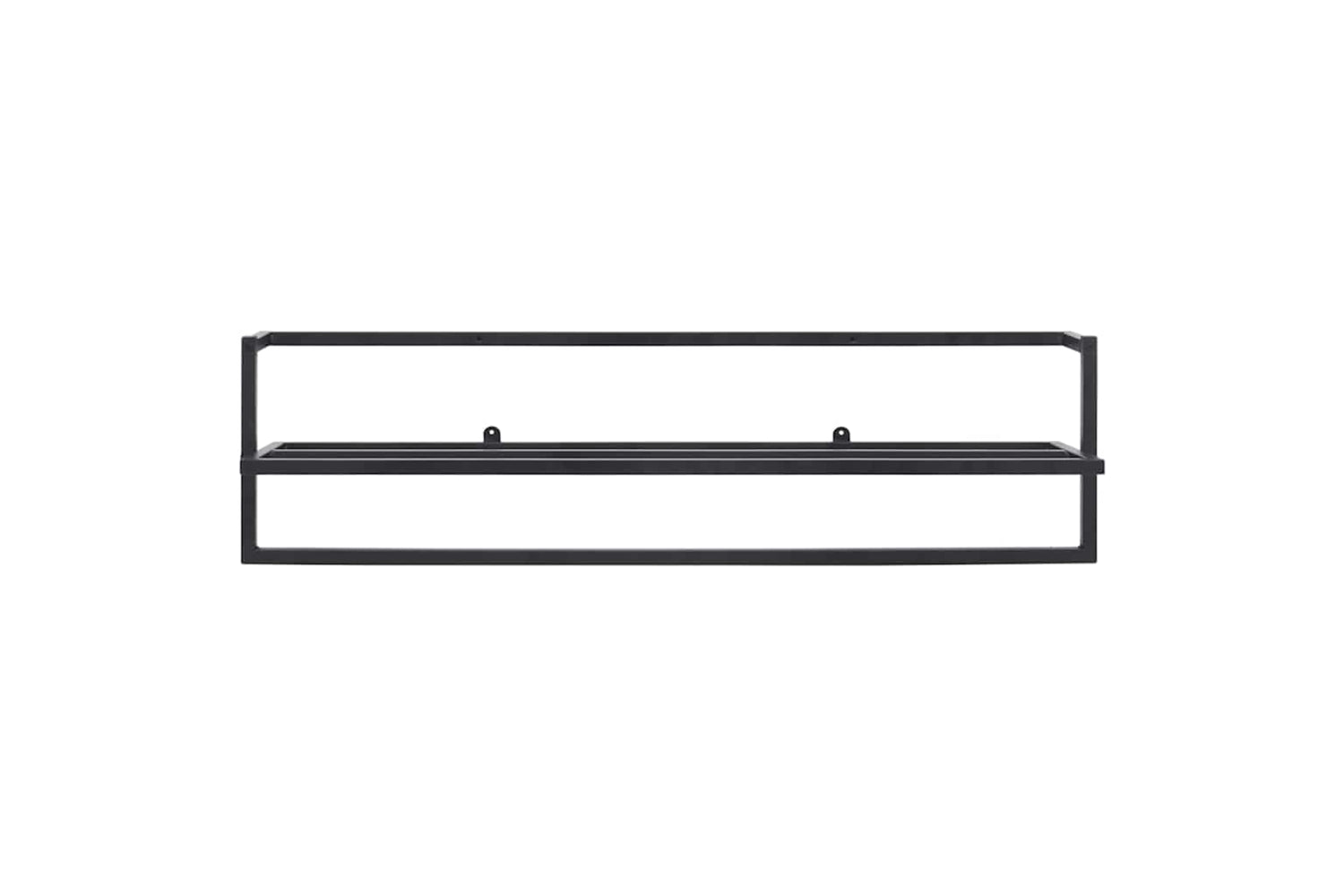 vidaXL 336122 Towel Rack Black 95x25x22cm Iron-3