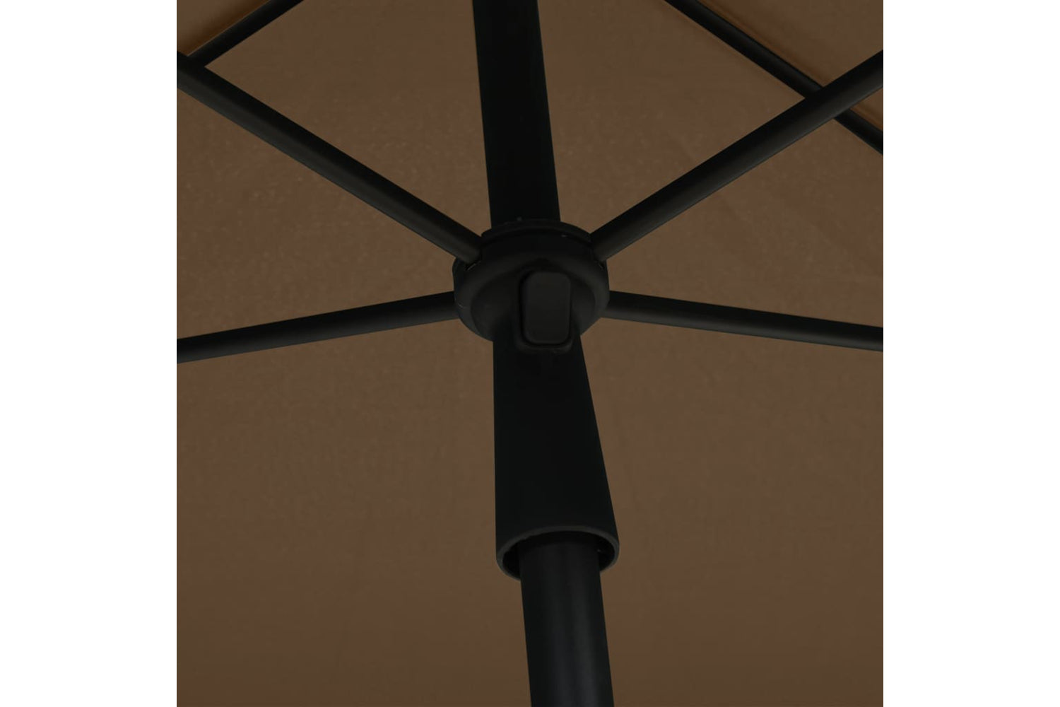 vidaXL 315546 Garden Parasol With Pole 210x140cm Taupe-5