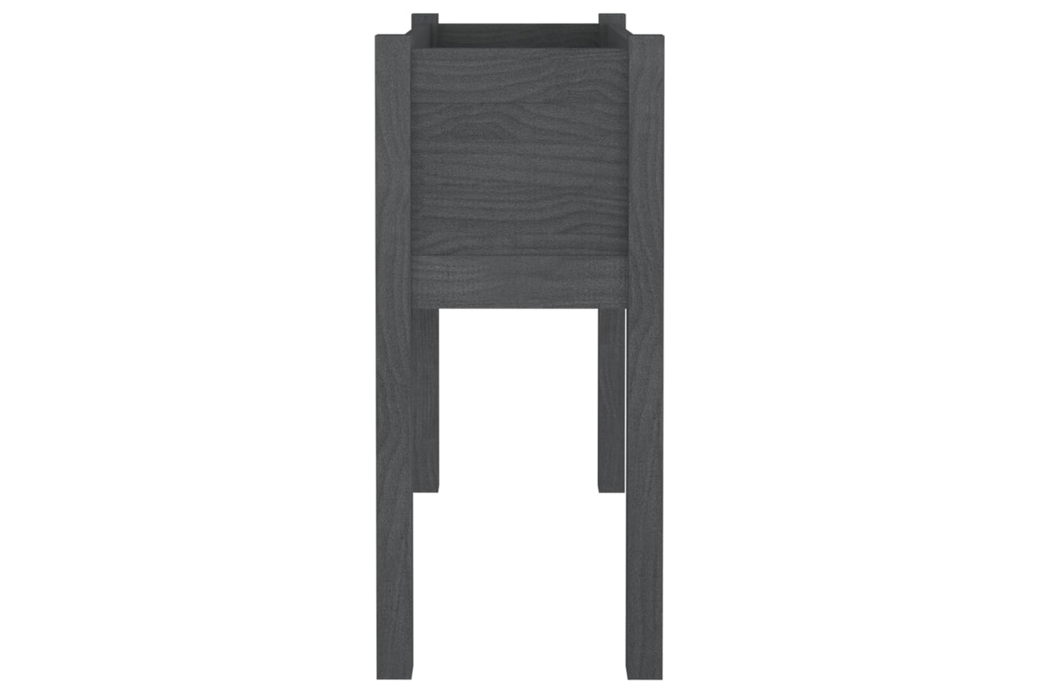 vidaXL 810823 Garden Planter Grey 70x31x70cm Solid Pinewood-3