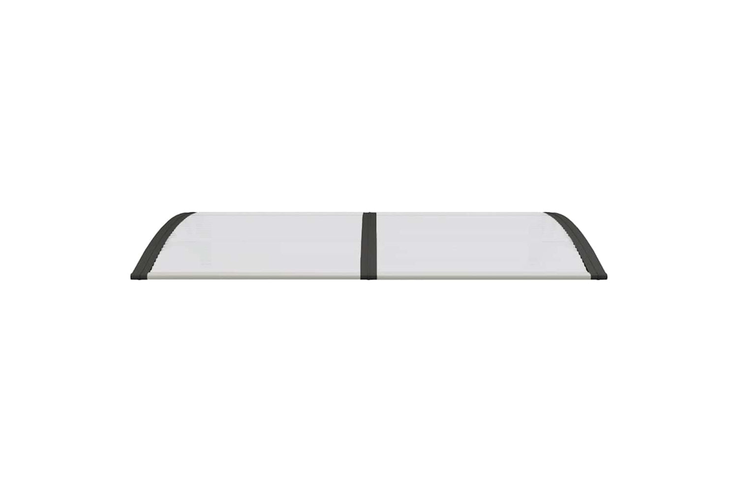 vidaXL Door Canopy Black And Transparent 150x80cm Polycarbonate-3