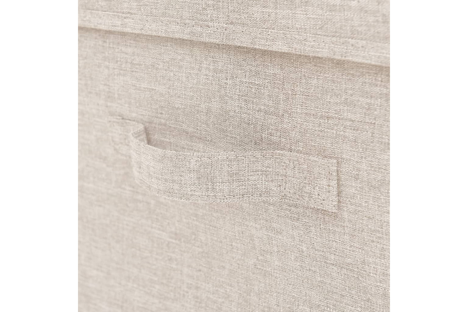Vidaxl 332920 Stackable Storage Box Set Of 3 Piece Fabric Cream-8