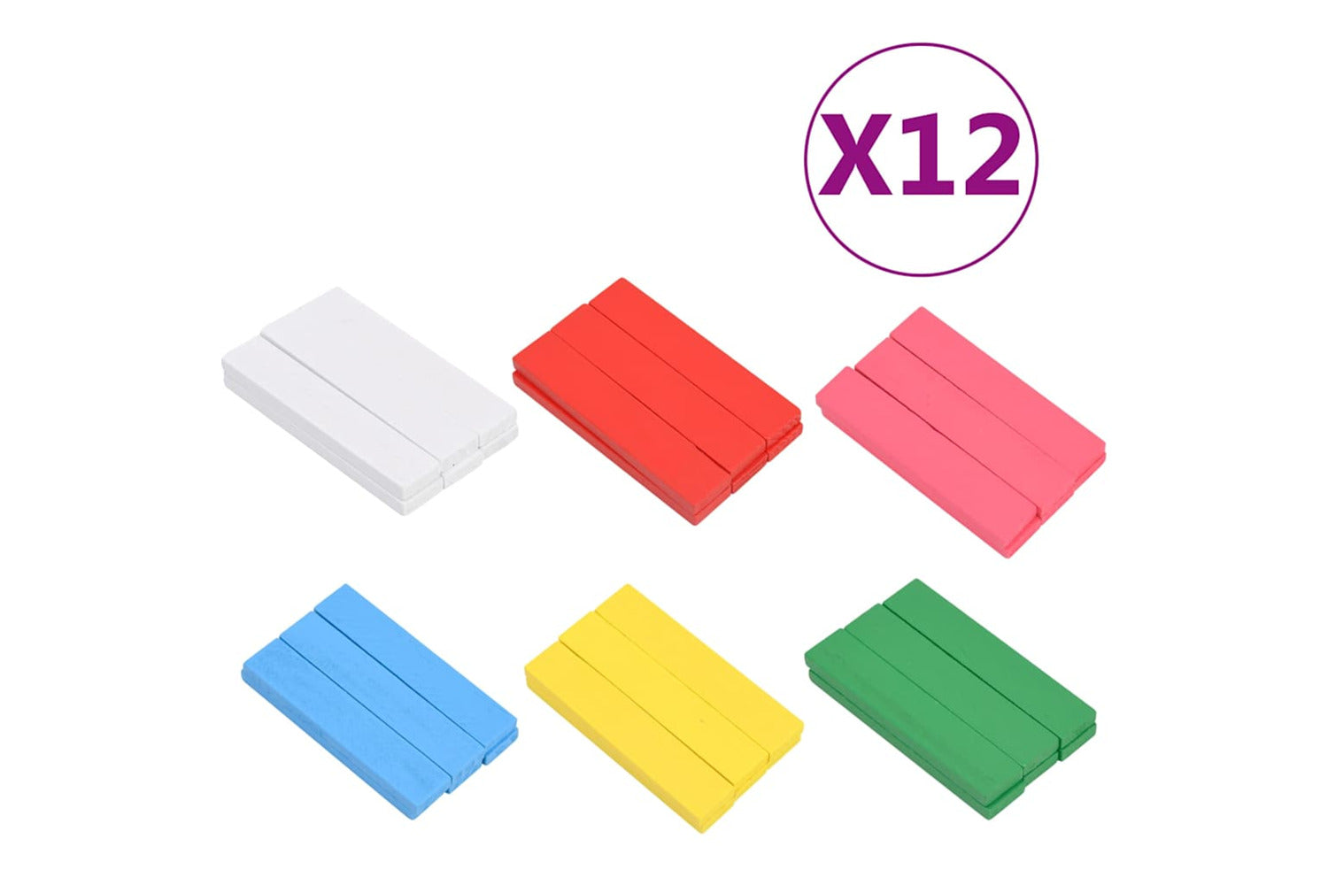 Vidaxl 150 Piece Wooden Building Block Set Solid Pinewood Painted-3