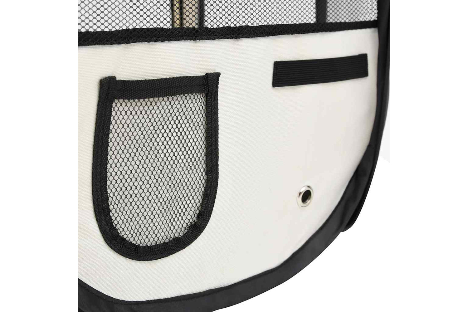 Vidaxl Foldable Dog Playpen With Carrying Bag Black 90x90x58 Cm-6