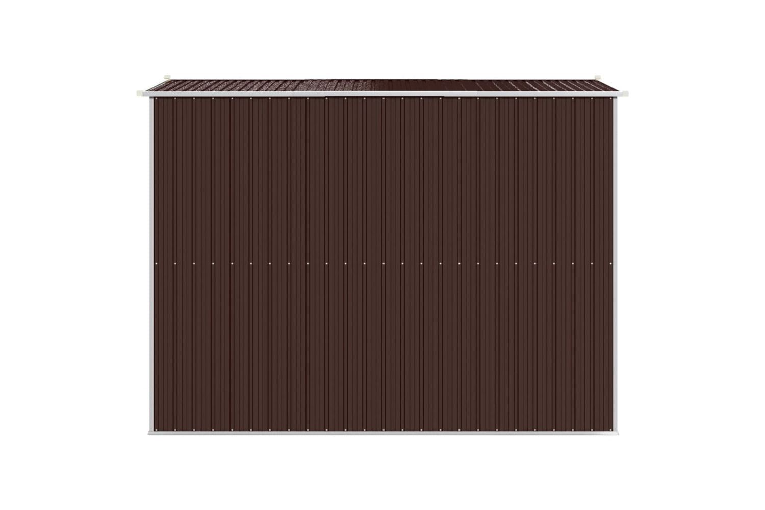 vidaXL 3147461 Garden Shed Dark Brown 192x274x223cm Galvanised Steel-4
