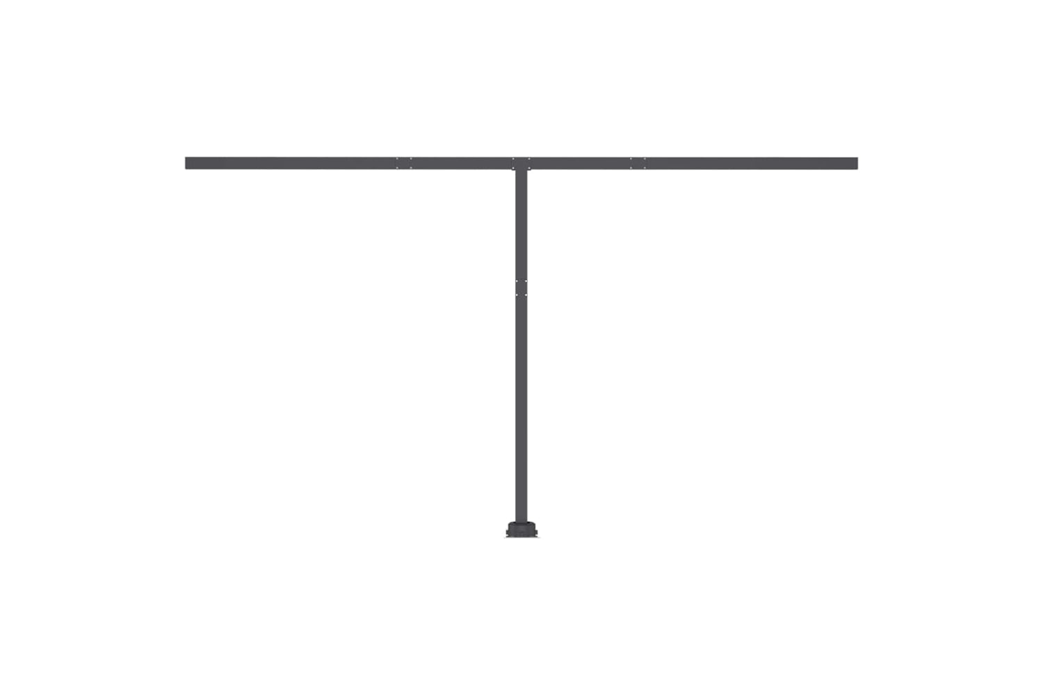 vidaXL 3069818 Freestanding Manual Retractable Awning 400x350cm Yellow/white-8