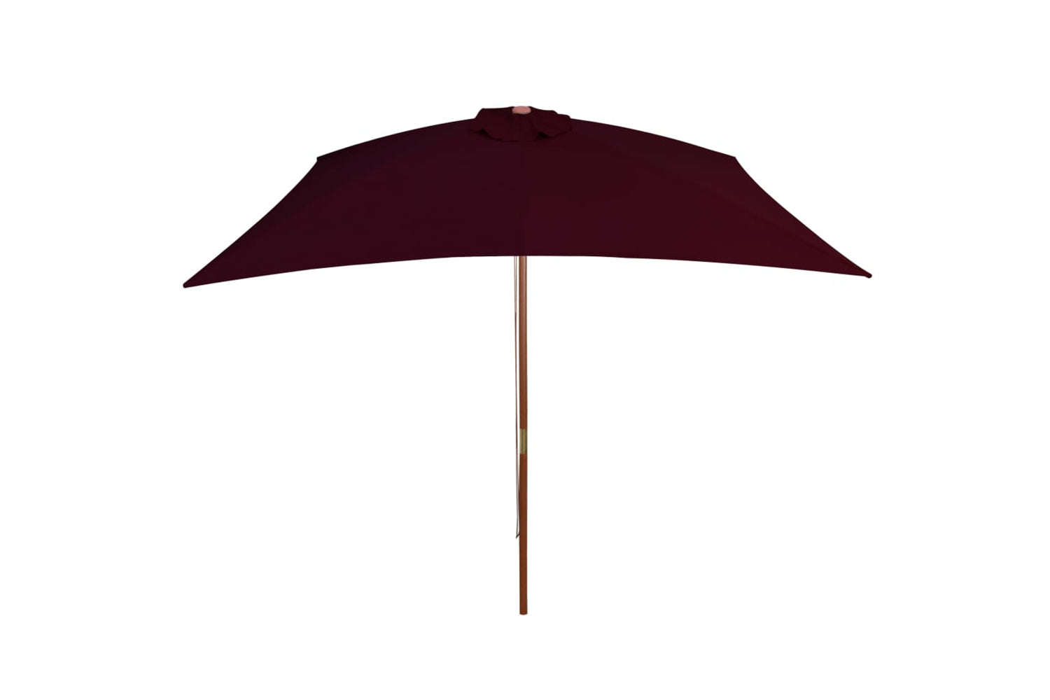 vidaXL 313758 Outdoor Parasol With Wooden Pole Bordeaux Red 200x300cm-3