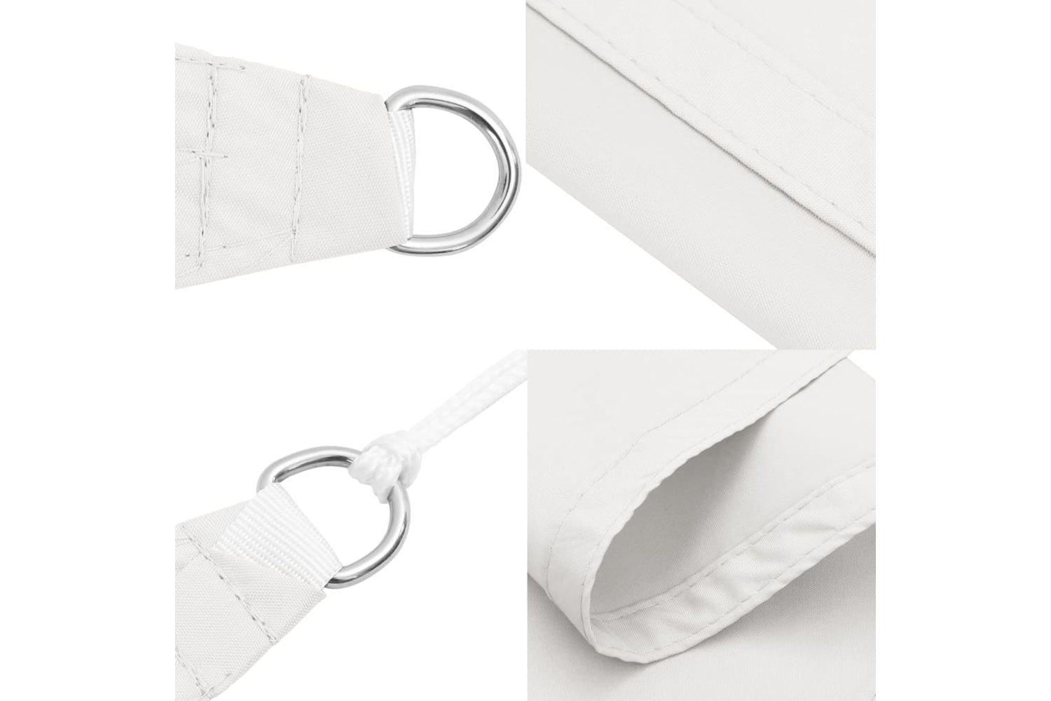 Vidaxl 135245 Sunshade Sail Oxford Fabric Square 2x2 M White-5