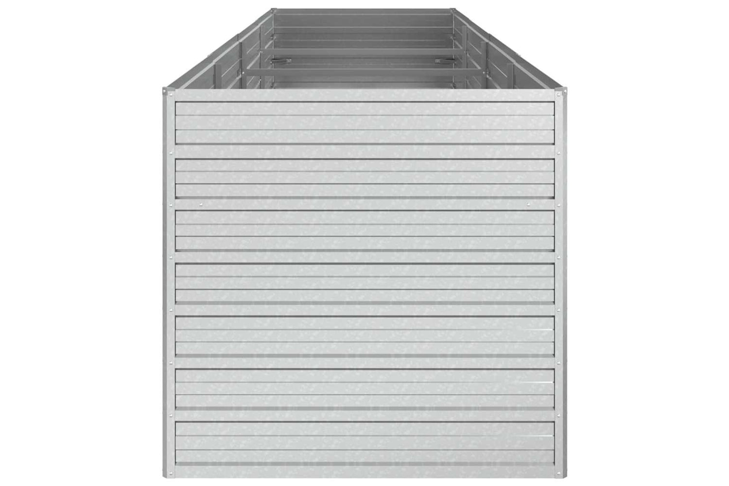 Vidaxl Garden Raised Bed 320x80x77 Cm Galvanized Steel Silver-4