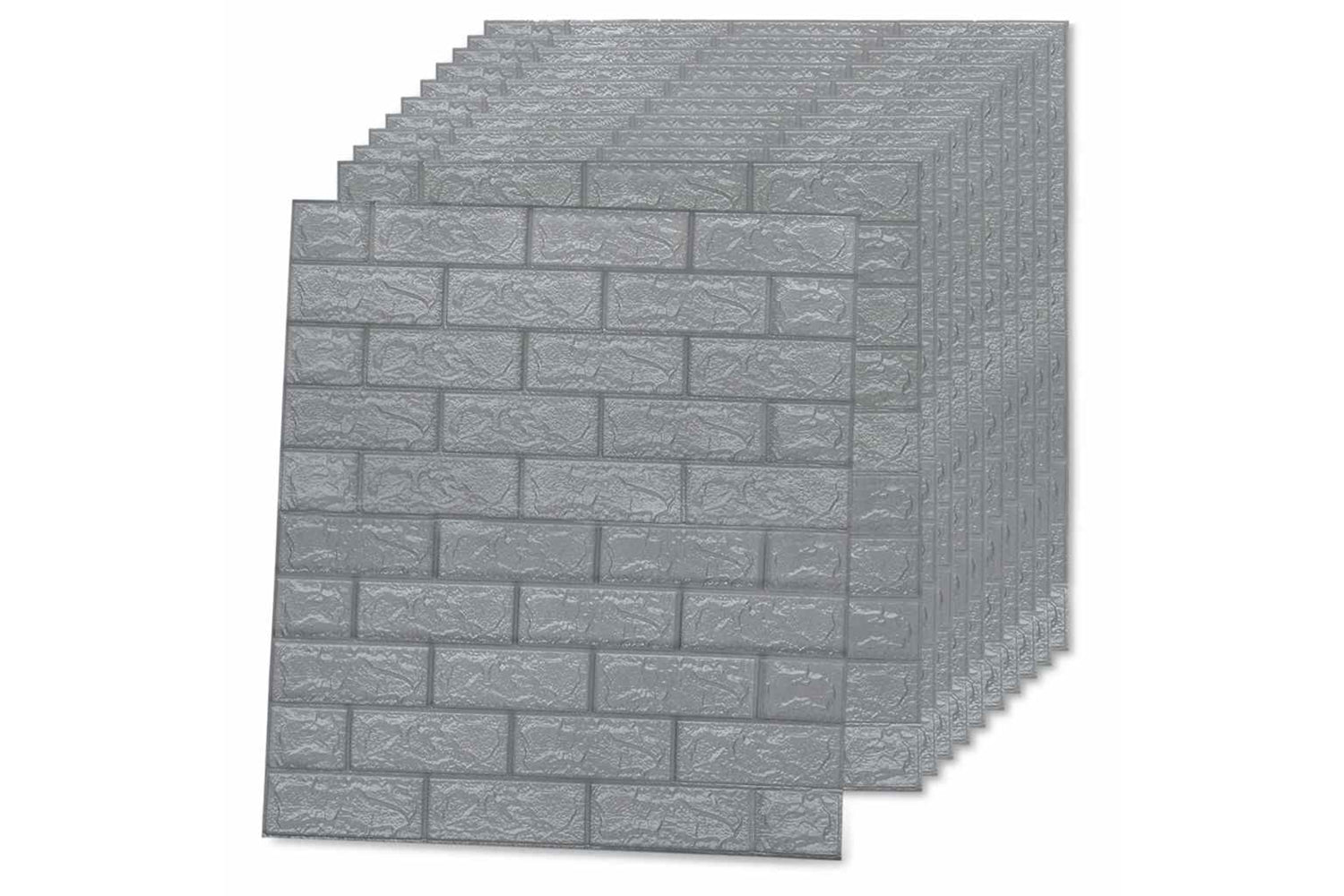 Vidaxl 150721 3d Wallpaper Bricks Self-adhesive 10 Pcs Anthracite-3