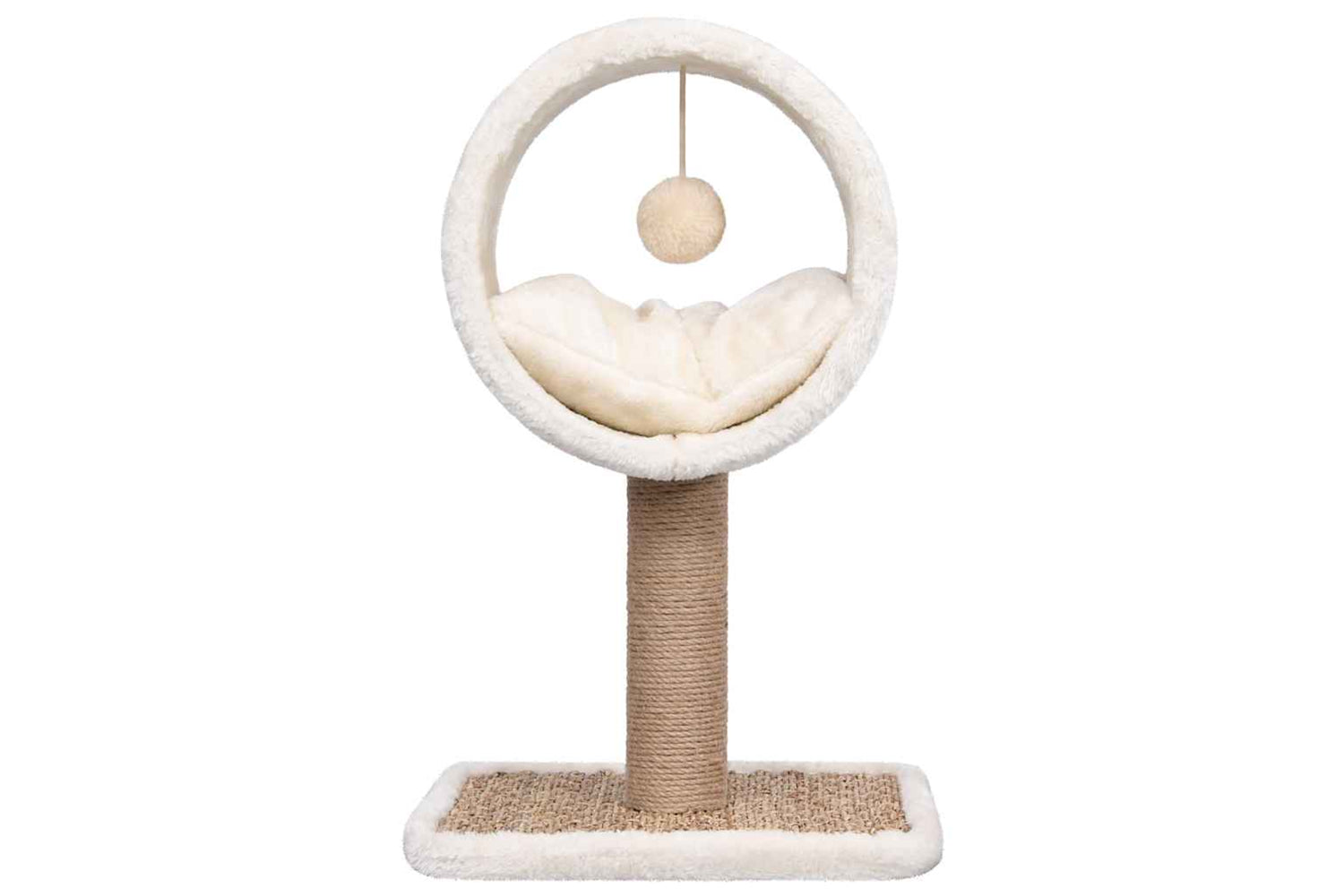 Vidaxl Cat Tree With Top Tunnel And Toy 56 Cm Seagrass-3