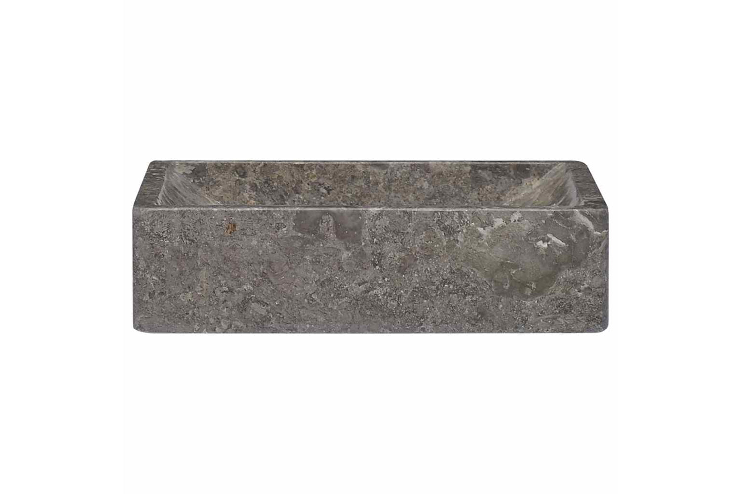 vidaXL 149156 Sink Marble 45x30x12cm High Gloss Grey-3