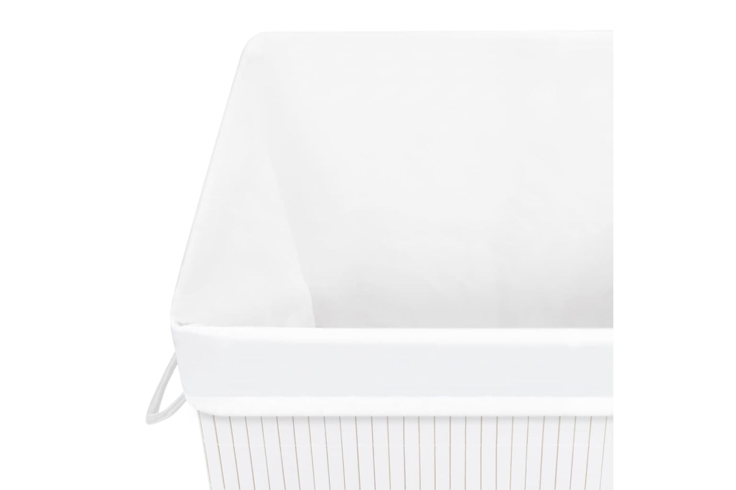 Vidaxl 320751 Bamboo Laundry Basket White-7