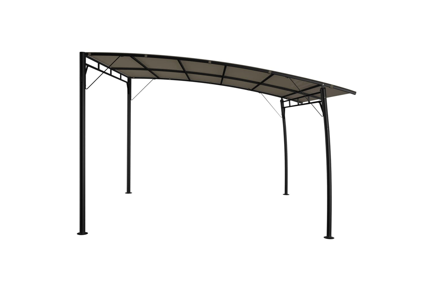Vidaxl 312254 Garden Sunshade Awning 3x3x2.55 M Taupe-3